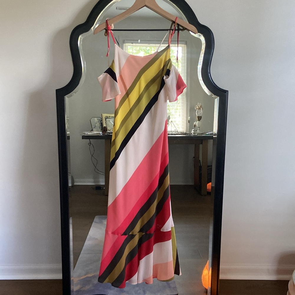 •ANTHROPLOGIE• seen worn kept multicolored midi dress sundress - Picture 3 of 4